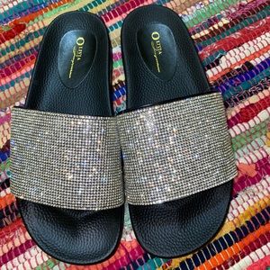 Diamond covered slides